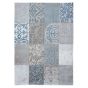 Louis De Poortere Vintage Patchwork Designer Rugs 8981 Bruges Blue