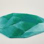 Emerald 302 Gemstone Bath Mat in Lagoon Green by Designer Abyss & Habidecor