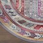 Vintage Kashan Traditional Circle Rugs VKA06 by Nourison in Grey Multi