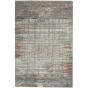 Rustic Textures RUS12 Abstract Runner Rugs in Grey Multicolour