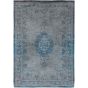 Louis De Poortere Traditional Fading World Medallion Designer Rugs 8255 Grey Turquoise