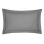 Plain Oxford Pillowcase By Bedeck of Belfast in Charcoal grey