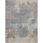 Karma Rugs KRM07 in Ivory and Light Blue