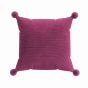 Budding Brights Pom Pom Cushion by Helena Springfield in Fuchsia Pink