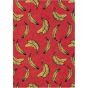 Louis De Poortere Designer Banana Rugs in 9392 Miami Red