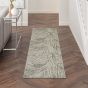 Rustic Textures RUS17 Abstract Runner Rugs in Ivory Grey