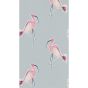 Zanzibar Flamingo Wallpaper 111200 by Scion in Bubblegum Blue