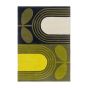 Striped Tulip Wool Rugs 160307 by Orla Kiely in Seagrass Green