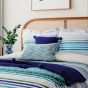 Budding Brights Pom Pom Cushion by Helena Springfield in Navy Blue