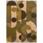 Decor Cosmo Geometric Rugs in Greens 095207 By Brink and Campman