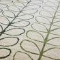 Linear Stem Ombre Runner Rugs 061107 in Basil By Orla Kiely