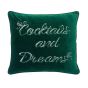 Cocktails And Dreams Cushion by Ted Baker in Forest Green