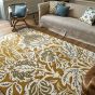 Elmcote Floral Wool Rugs 127806 by Morris & Co in Gold