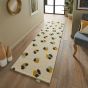 Leopard Dots Runner Rugs in 125206 pebble Sage green by Scion