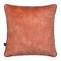 Etta Textured Velvet Cushion in Salmon Rose