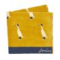 Delia Duck Cotton Towels by Joules in Antique Gold