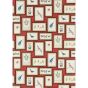 Picture Gallery Wallpaper 213498 by Sanderson in Red Multi