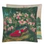 Bower Of Roses Cushion in Forest Green by John Derian