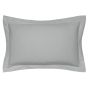 Plain Oxford Pillowcase By Bedeck of Belfast in Grey