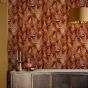 Woodland Fern Wallpaper 120402 by Clarissa Hulse in Rust Orange