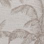 Miami A444 Indoor Outdoor Palm Leaf Rug in Beige