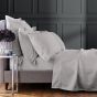 Plain Square Oxford Pillowcase By Bedeck of Belfast in Silver Grey