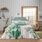 Lakeside Floral Cotton Bedding by Joules in Green