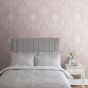 Josette Damask Wallpaper 113381 by Laura Ashley in Amethyst Purple