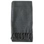 Bryn Knit Textured Throw in Dark Grey