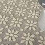 Cozumel CZM03 Indoor Outdoor floral Rugs in Grey