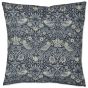 Strawberry Thief Indoor Outdoor Cushion 627728 by Morris & Co in Inky Fingers