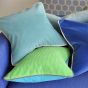 Designers Guild Corda Plain Cushion in Apple Green