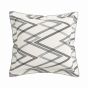 Emani Geometric Bedding by Bedeck of Belfast in Chalk Charcoal Grey