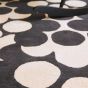 Puzzle Flower Wool Rugs 060905 in Slate By Designer Orla Kiely