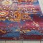 Vintage Kashan Circluar Rugs VKA03 by Nourison in Red Multi