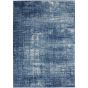 Calvin Klein Abstract Designer Rugs CK001 River Flow RFV02 in Teal Ivory Blue