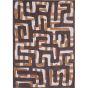 Louis De Poortere Designer Kuba Rugs in 9335 Bison Brown