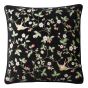 Wild Strawberry Velvet Cushion By Wedgwood in Noir Black