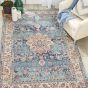 Vintage Kashan Rugs VKA01 by Nourison in Blue