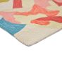 Verdaccio Outdoor Floral Coral Runner Rugs 442802 by Harlequin