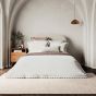 Avita Geo Scallop Bedding by Bedeck of Belfast in White