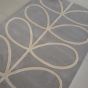 Giant Linear Stem Modern Wool Rugs 59404 in Grey by Orla Kiely