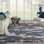 Zermatt Designer Print Rugs ZER01 in Blue Grey by Nourison