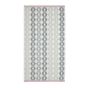 Sezan Embroidered Geometric Towel in Silver Grey