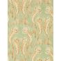 Voyaging Koi Wallpaper 217114 by Morris & Co in Oriental Green Honey