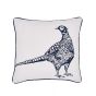 Pheasant Cushion by Joules in Navy Blue