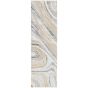 Glitz GLZ21 Abstract Runner Rug by Nourison in Grey Gold