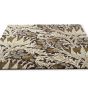 Artichoke Floral Rugs 127105 in Charcoal Mustard By William Morris