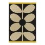 Giant Sixties Stem Indoor Outdoor Rug 463705 by Orla Kiely in Noir Black