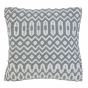 Halsey Geometric Outdoor Cushion in Duck Egg Blue